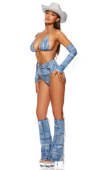 Denim Wrangler Women's Sexy Cowgirl Costume
