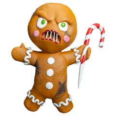 Krampus Gingerbread Man Prop