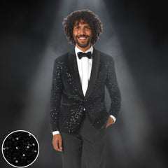 Opposuits Black Sequin Men's Dinner Jacket