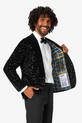 Opposuits Black Sequin Men's Dinner Jacket