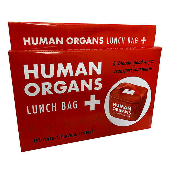 Insulated Red Human Organs Lunch Bag