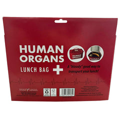 Insulated Red Human Organs Lunch Bag