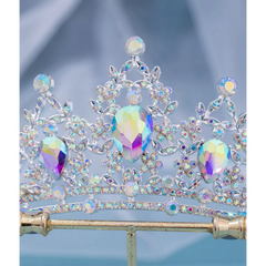 Iridescent Rhinestone Tiara