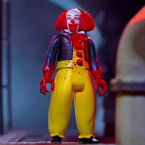 It 1990 Bloody Pennywise, figurine d'action ReAction de 3,75 pouces It 1990 Bloody Pennywise, figurine d'action ReAction de 3,75 pouces