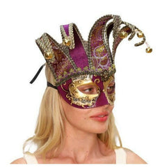 Jester Bells Venetian Mask