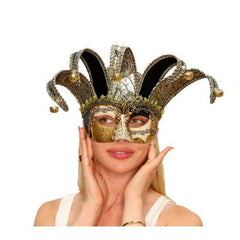 Jester Bells Venetian Mask