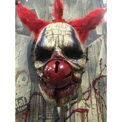 Jingles Horror Clown Mask with Detachable Ringing Clown Nose