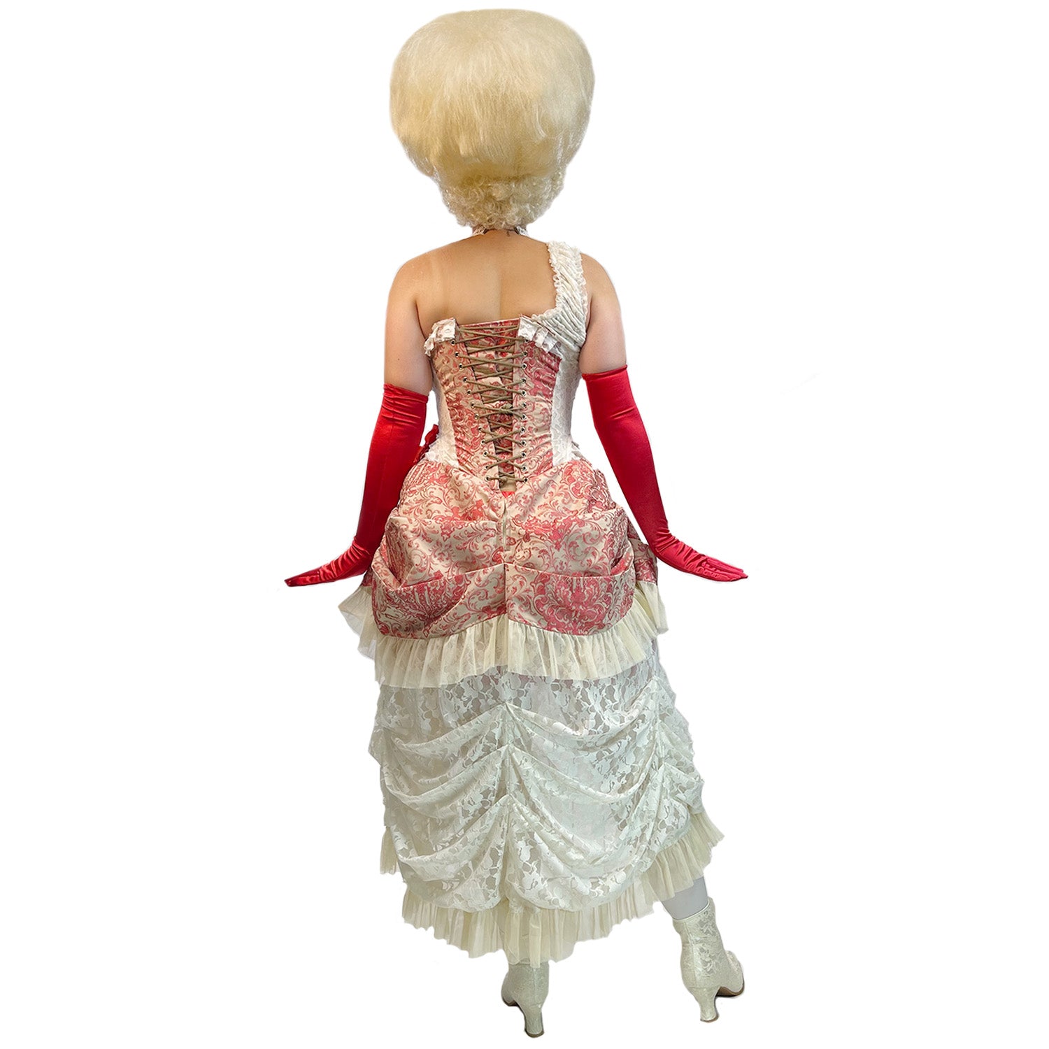 Premier Colonial Ballroom Red Flower Dress Adult Costume