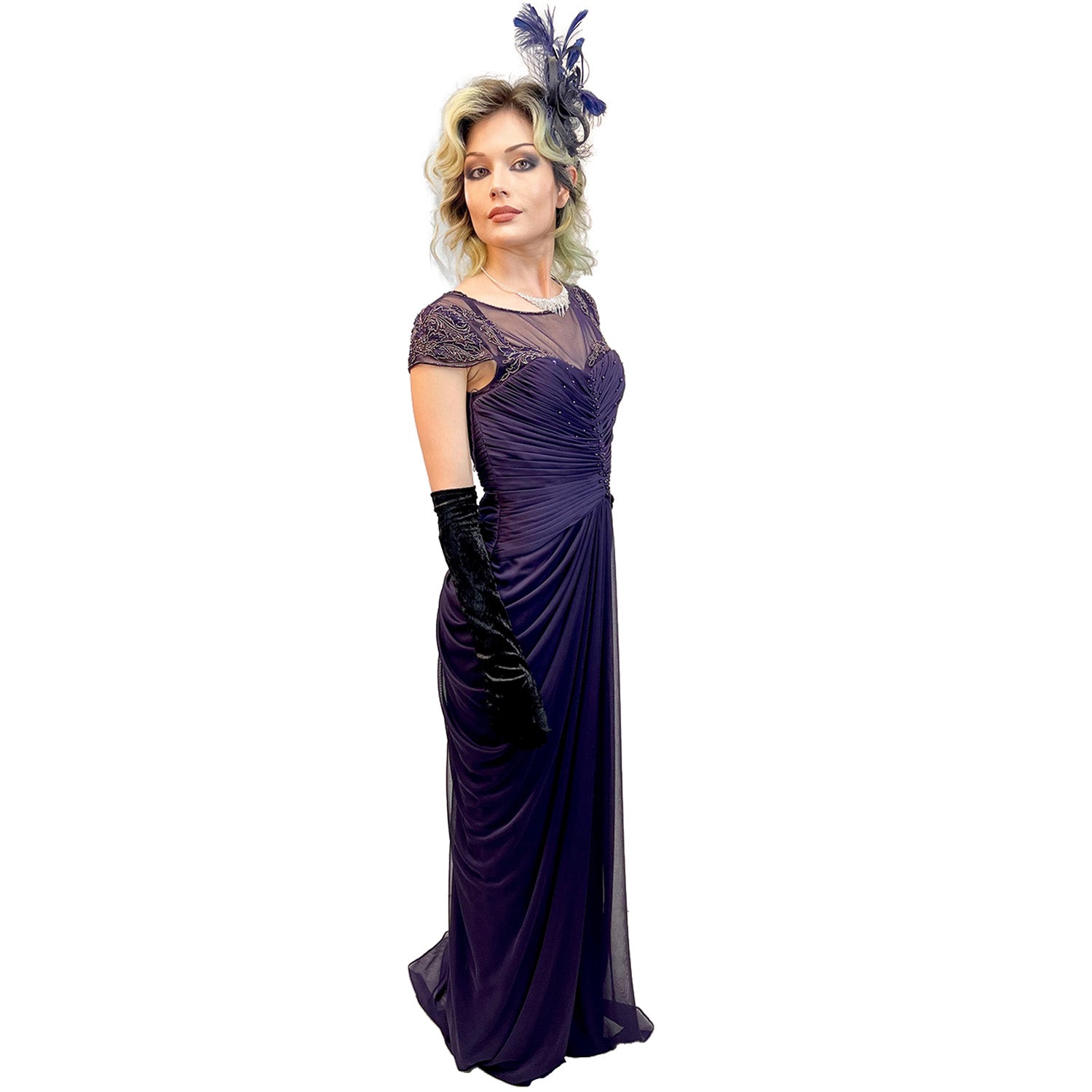 Premiere 1920s Elegant Purple Dress Adult Costume