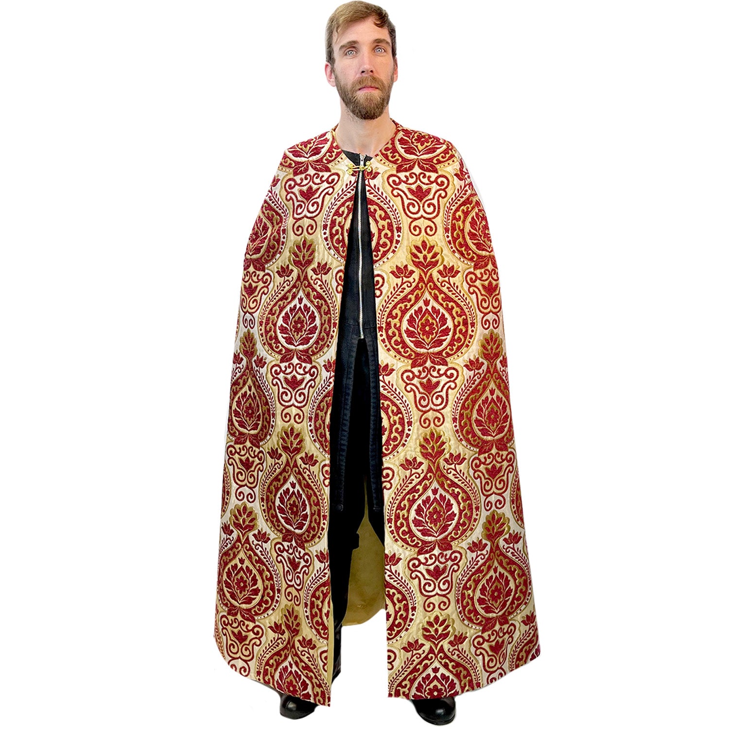 Deluxe Burgundy and Gold Standard Adult Cape