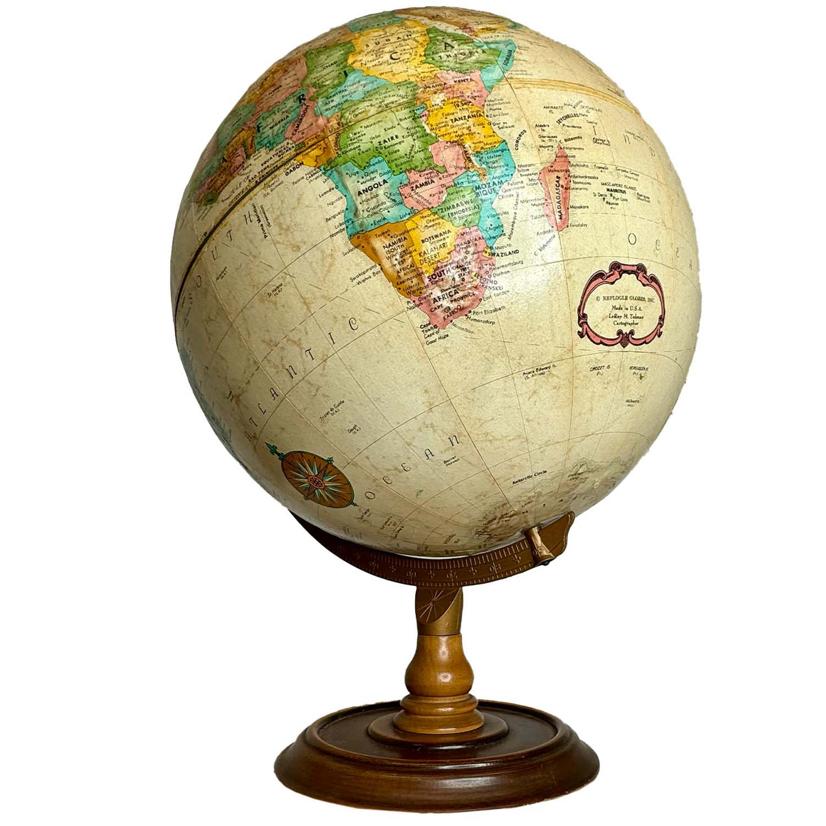 Antique World Globe Stage Prop