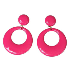 Large Circular Mod Clip On Earrings