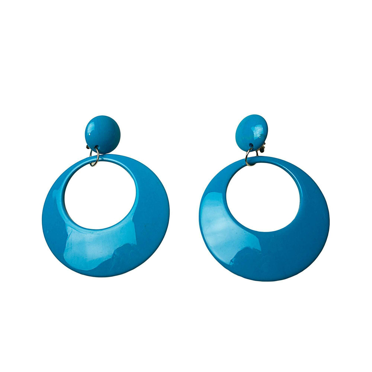 Large Circular Mod Clip On Earrings