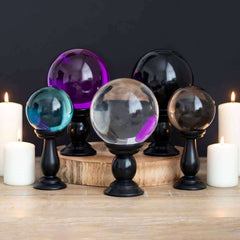 Large Crystal Ball & Stand