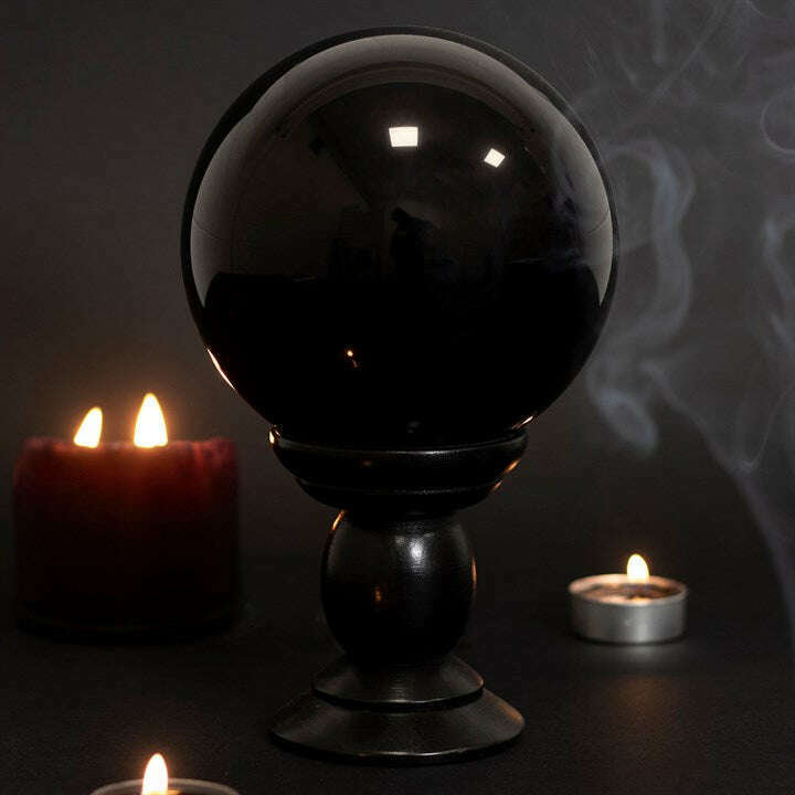 Large Crystal Ball & Stand