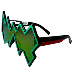 Large Funky Zig Zag Shaped Sunglasses