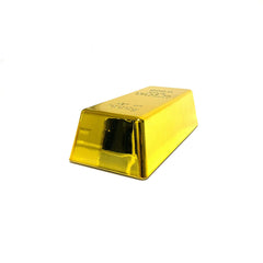 Large Gold Bar Plastic Replica - Lightweight Hollow Prop