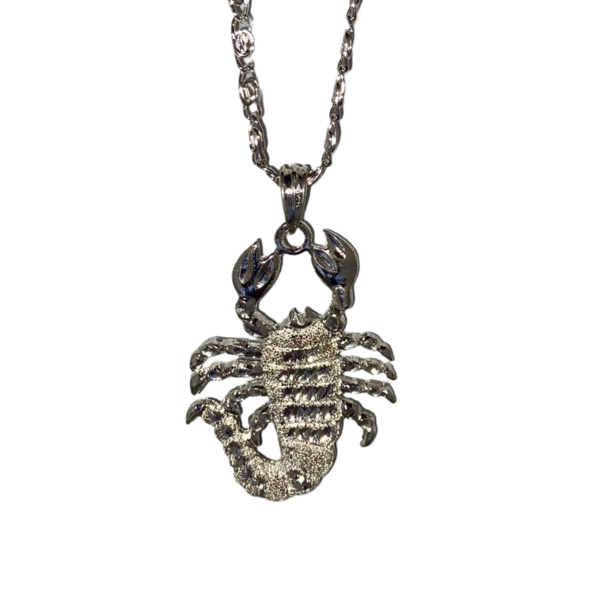 Large Silver Scorpion Necklace