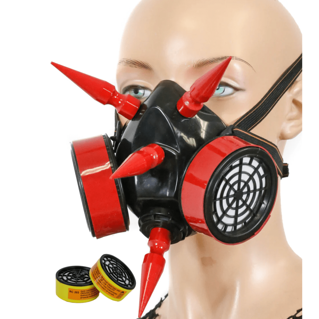 Large Spiked Gas Mask