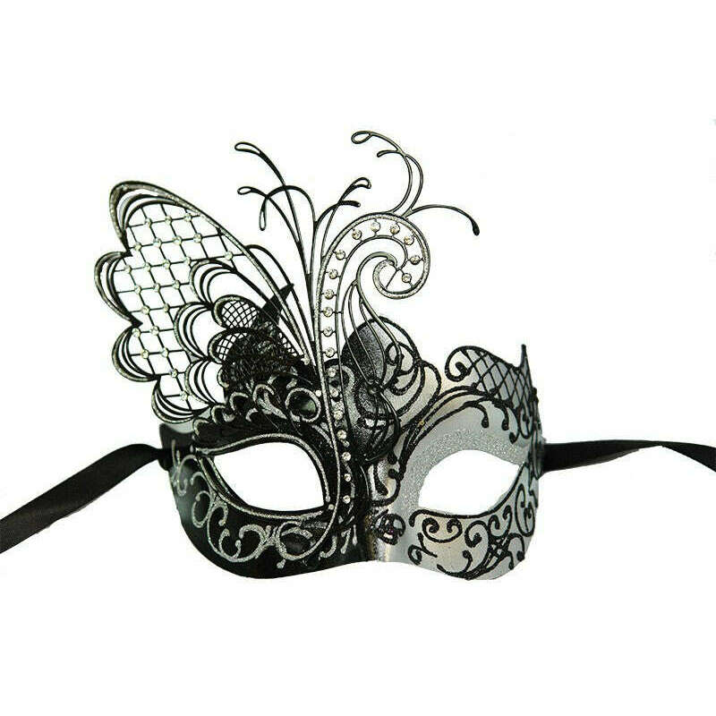 Laser Cut Butterfly Wing Venetian Mask – AbracadabraNYC