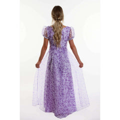 Lavender Adult Regency Puffy Sleeve Dress