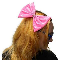 Leatherlike 80's Glam Bow Headband