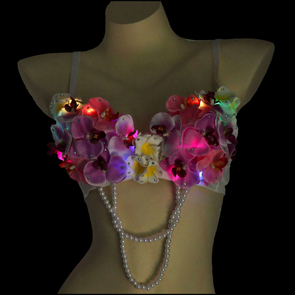 LED Floral Bra Top