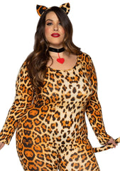 Sexy Cougar Jumpsuit Plus Size Costume