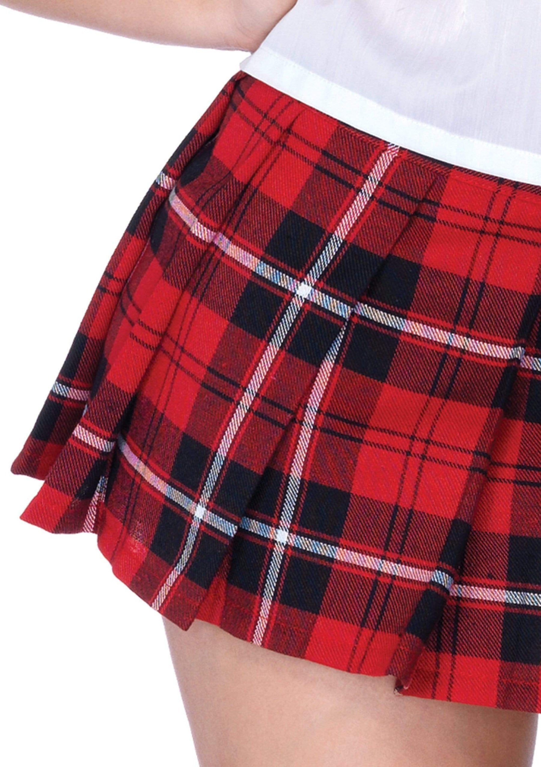Private School Sweetie Plaid Skirt Schoolgirl Adult Costume