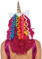 Unicorn Headband w/ Rainbow Wig Mane