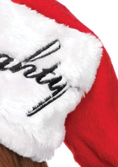 Nice/Naughty Reversible Plush Santa Hat
