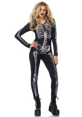 X-Ray Skeleton Catsuit Unitard Adult Costume