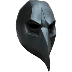 Low Poly Crow Latex Mask