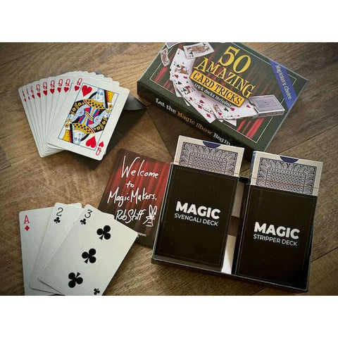 Magic Makers 50 Amazing Card Tricks Kit Deluxe Edition – AbracadabraNYC