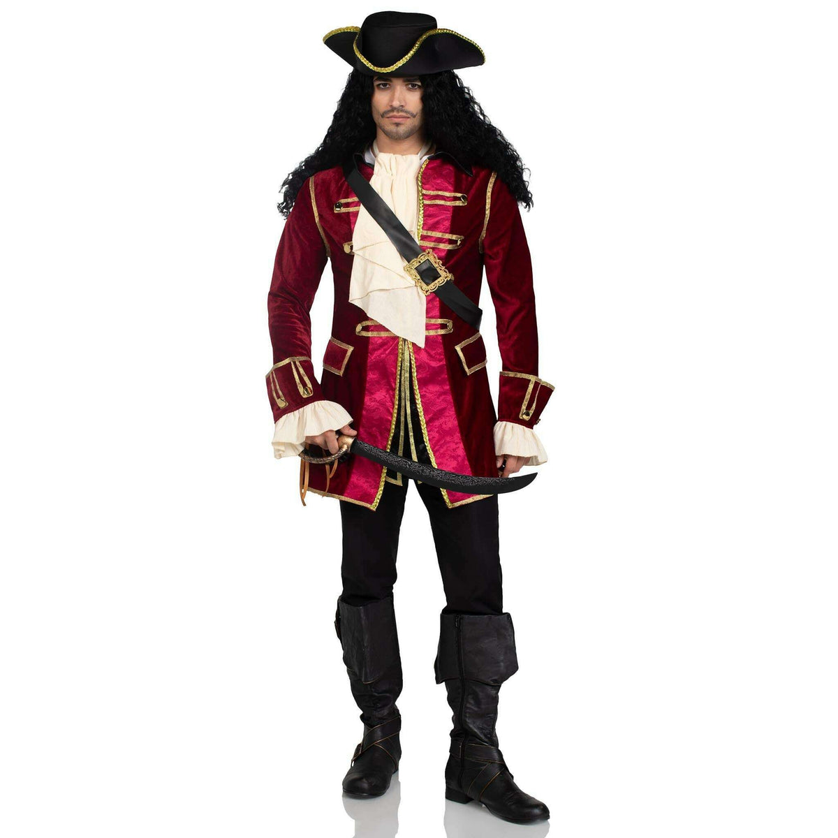 Majestic Seafaring Commander Men's Pirate Captain Costume