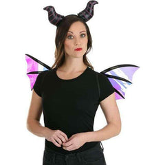 Maleficent Dragon Horns Headband & Wings Kit