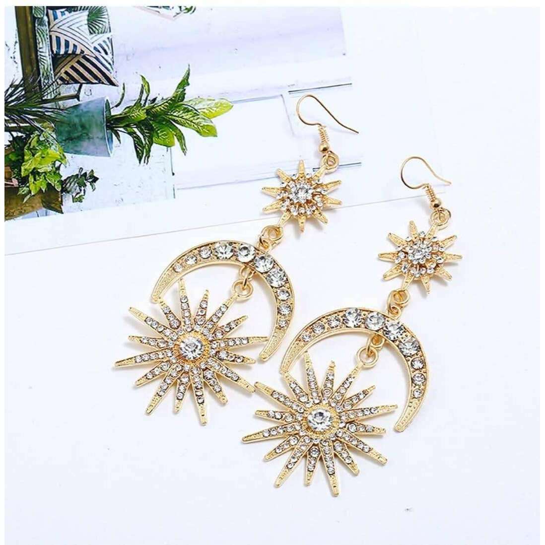 Mary Goddess Halo Crown and Earring Set