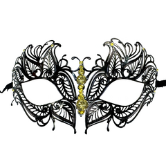 Vanessa Laser Cut Metal Venetian Mask