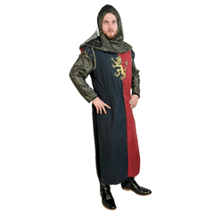 Medieval Black and Red Dragon Warrior Men's Costume