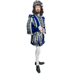 Medieval Classic Royal Blue Duke Adult Costume