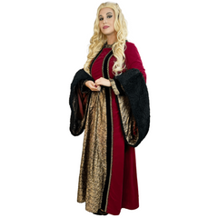 Medieval Crimson Queen Women's Costume