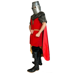 Medieval Red Warrior Men's Costume