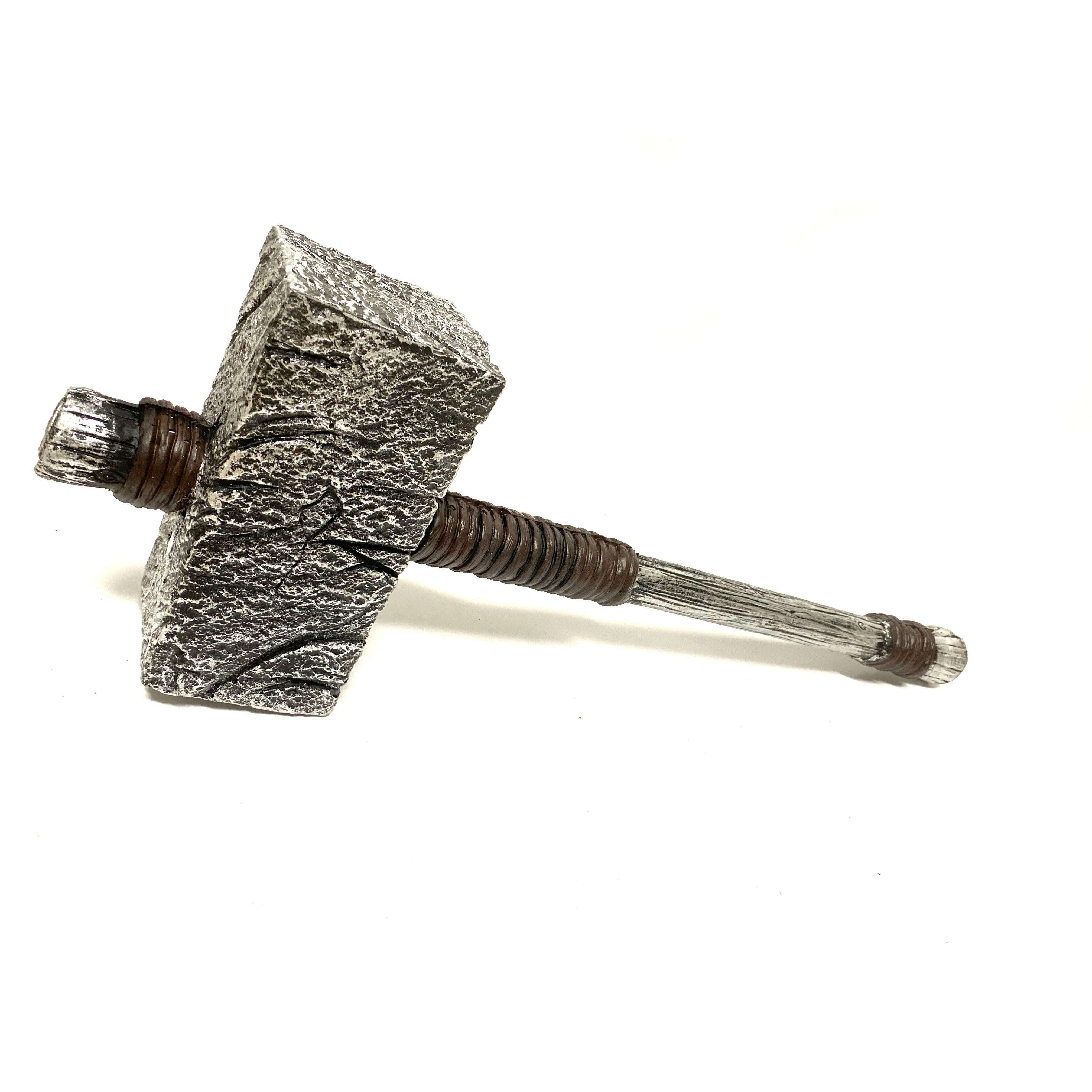 Medieval Stone Foam Rubber Hammer Prop