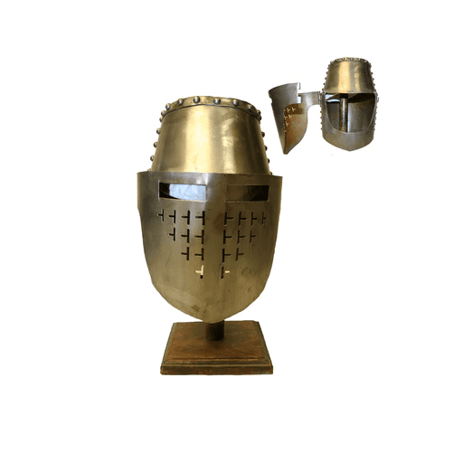 Medieval Traditional Knight Helmet with Visor – AbracadabraNYC