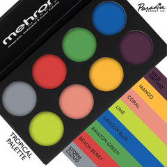 Mehron Paradise 8 Color Water Activated Palettes