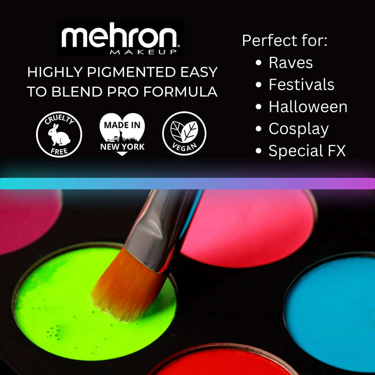 Mehron Paradise 8 Color Water Activated Palettes