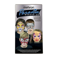 Mehron Paradise Face Painting Water Activated Aqua Makeup Kit