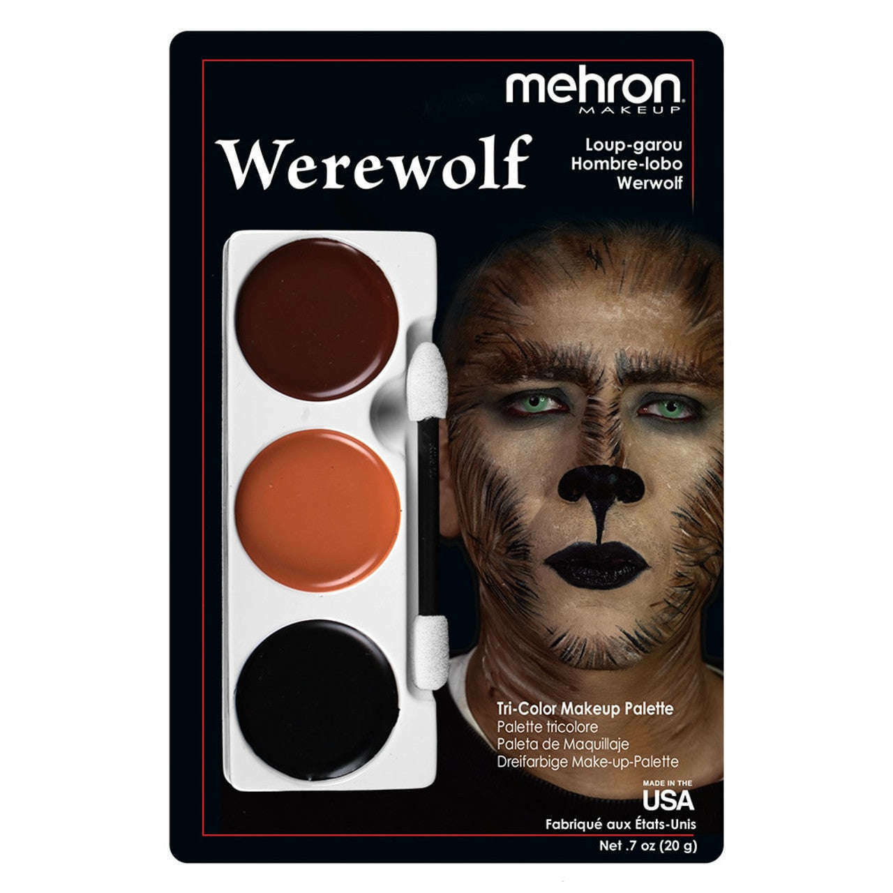 Megron Color Design Mehron Tri-Color Cream Makeup Palettes – AbracadabraNYC