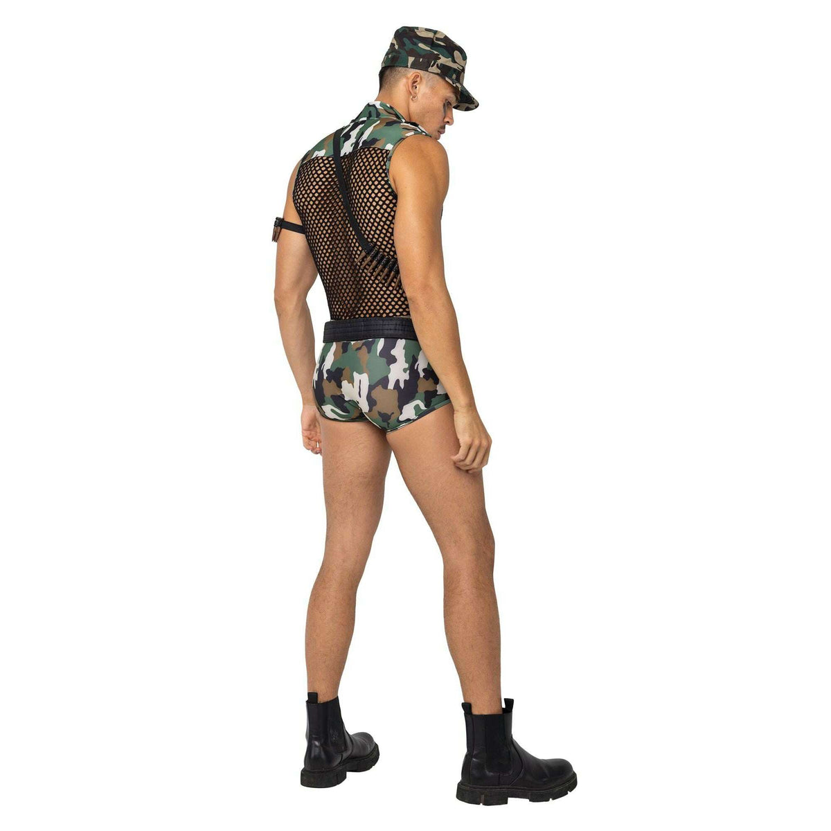 Men's 3pc Sergent Stud Sexy Army Costume