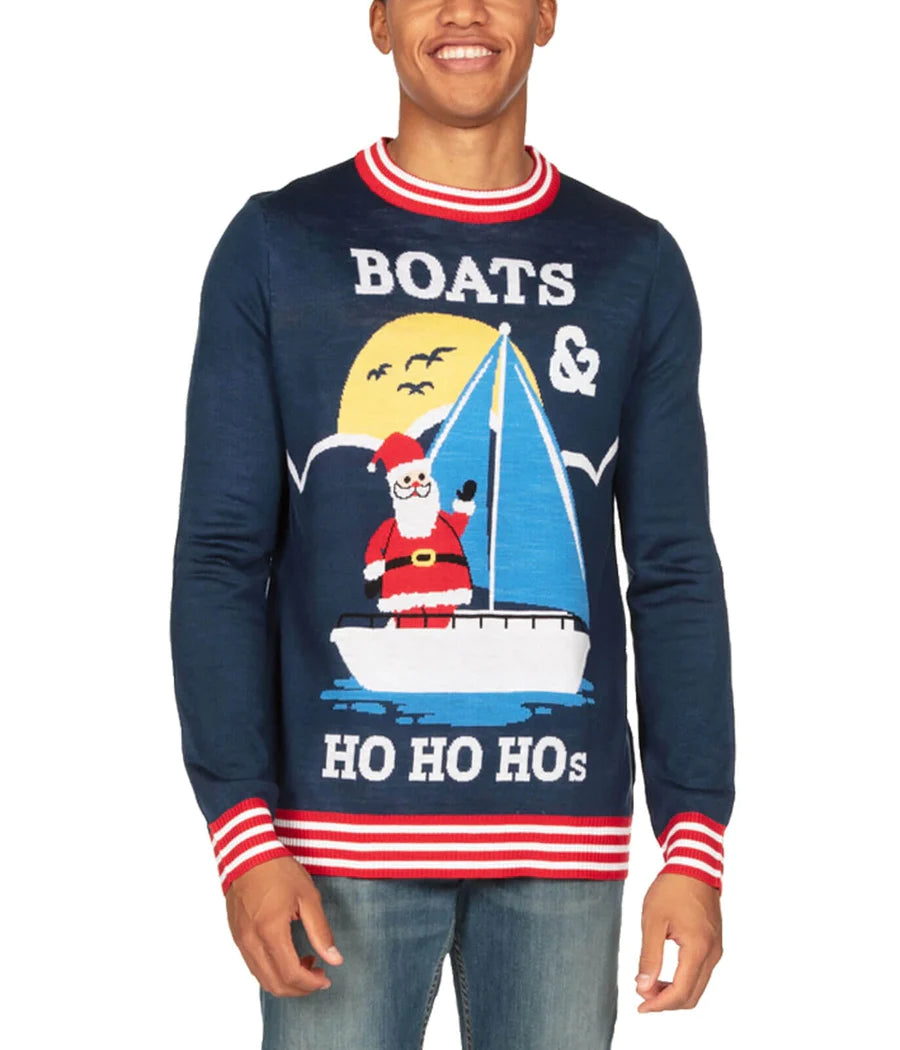 Men's Boats & Ho Ho Hos Ugly Christmas Sweater